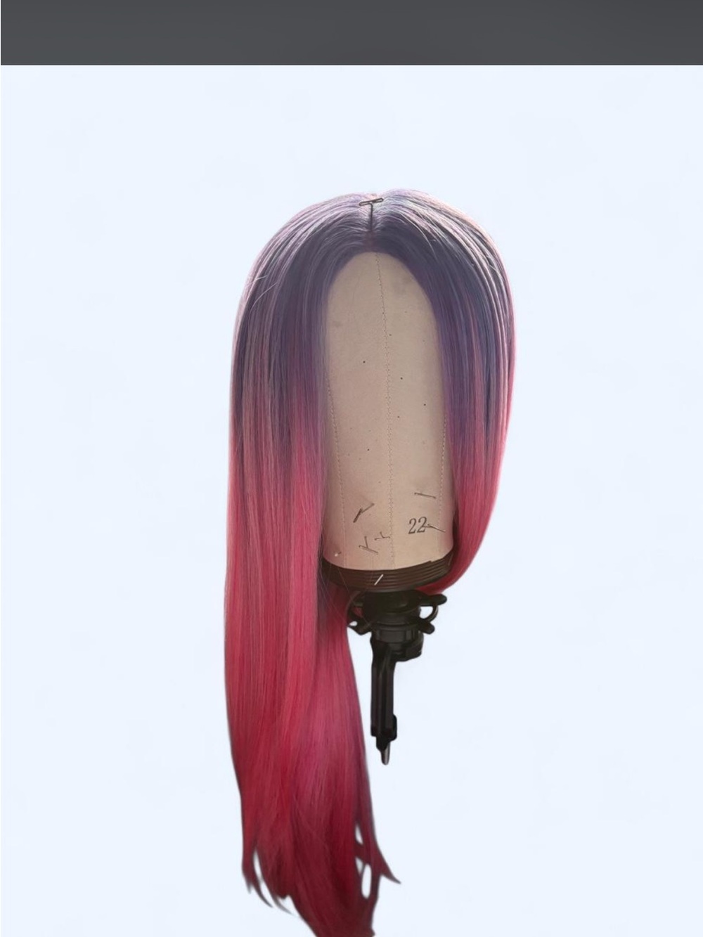 Pink Ombre Straight Wig - Women Hair